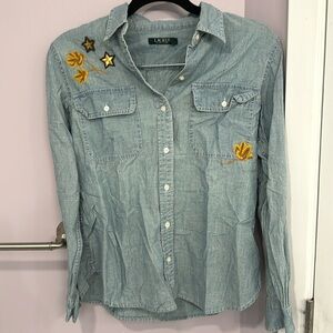 Ralph Lauren denim button down shirt